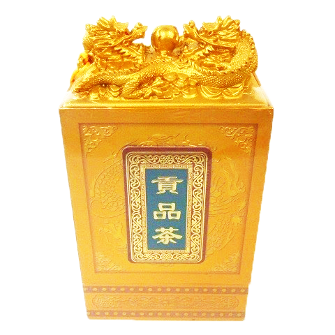Hộp chè biếu rồng vàng cao cấp